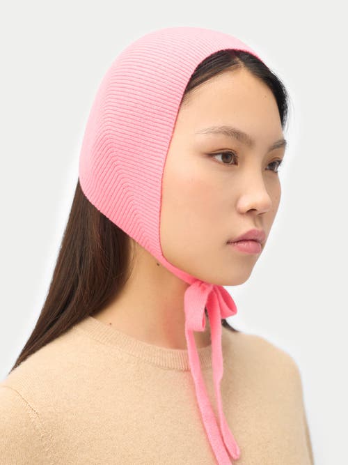 Gobi Mongolian Cashmere Cashmere Bonnet For Woman In Pink