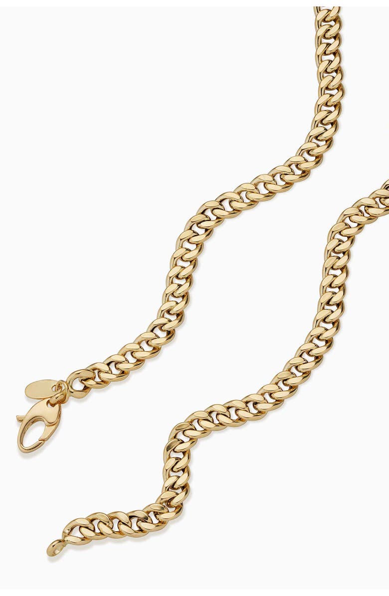 Oradina 14K Yellow Gold Carmine Curb Graduated Necklace, Alternate, color, Yellow Gold