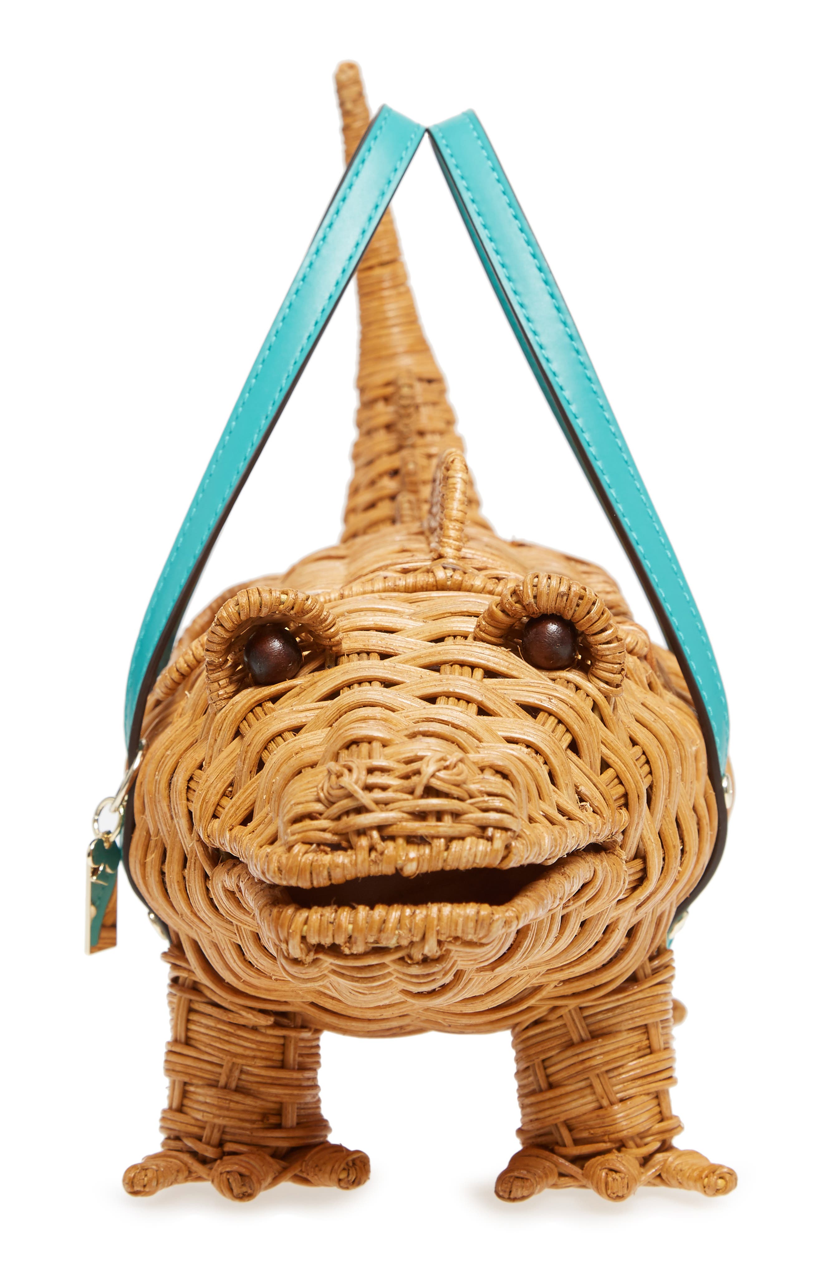 Kate Spade New York swamped 3D wicker alligator handbag, Alternate, color, 