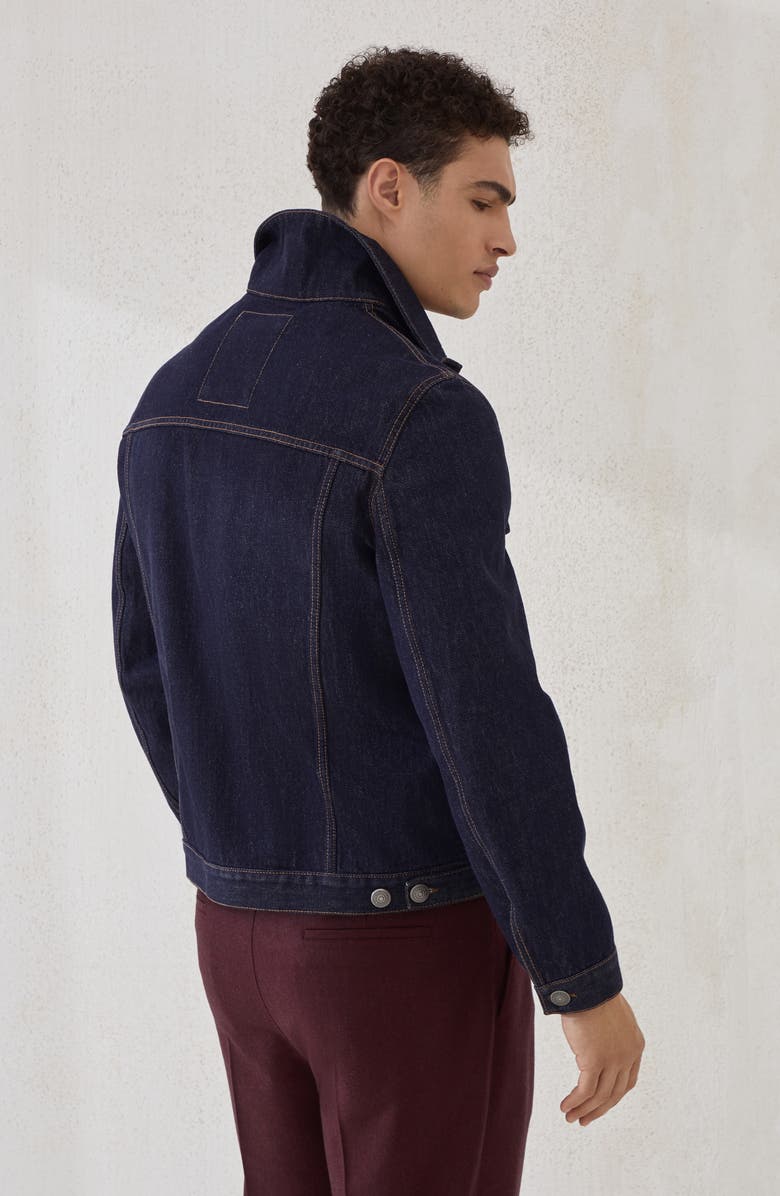 Brunello Cucinelli Four-pocket jacket, Alternate, color, Dark Denim
