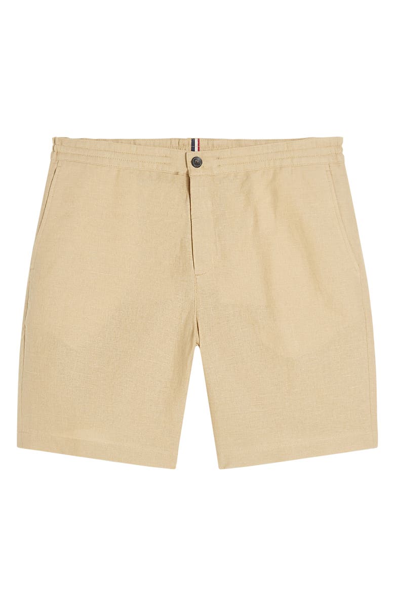 Ben Sherman Linen & Cotton Drawcord Shorts, Alternate, color, 