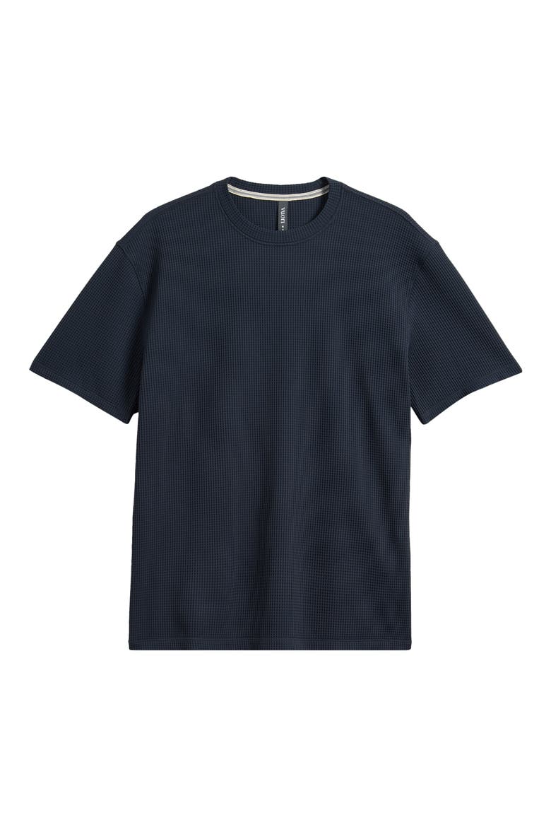 Lightweight Tech Waffle T-Shirt, Main, color, NAVY