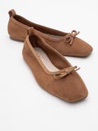 Forever & Always Shoes Sosa Leather Ballet Flats