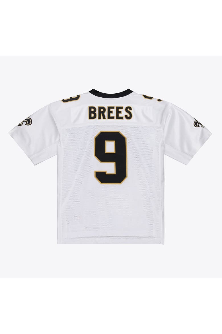 Men's Mitchell & Ness Drew Brees White New Orleans Saints Super Bowl XLIV Authentic Jersey, Alternate, color, White
