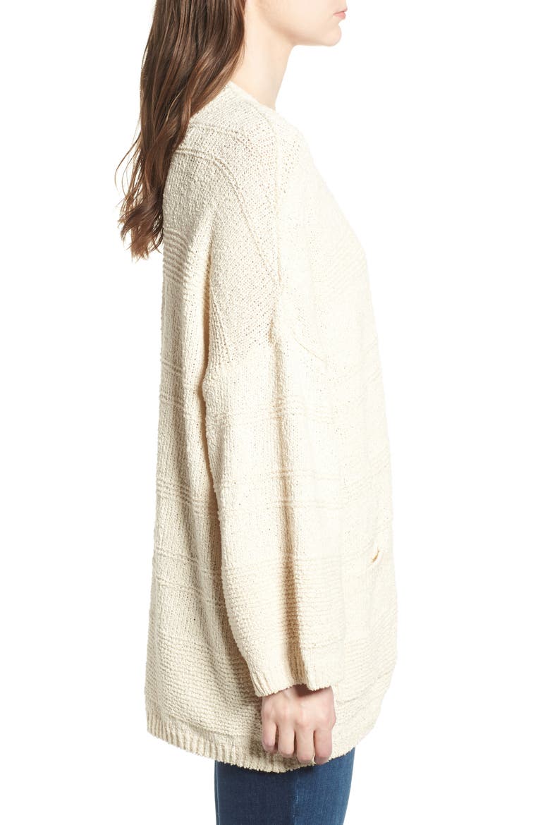 Natural Yarn Cardigan, Alternate, color, IVORY