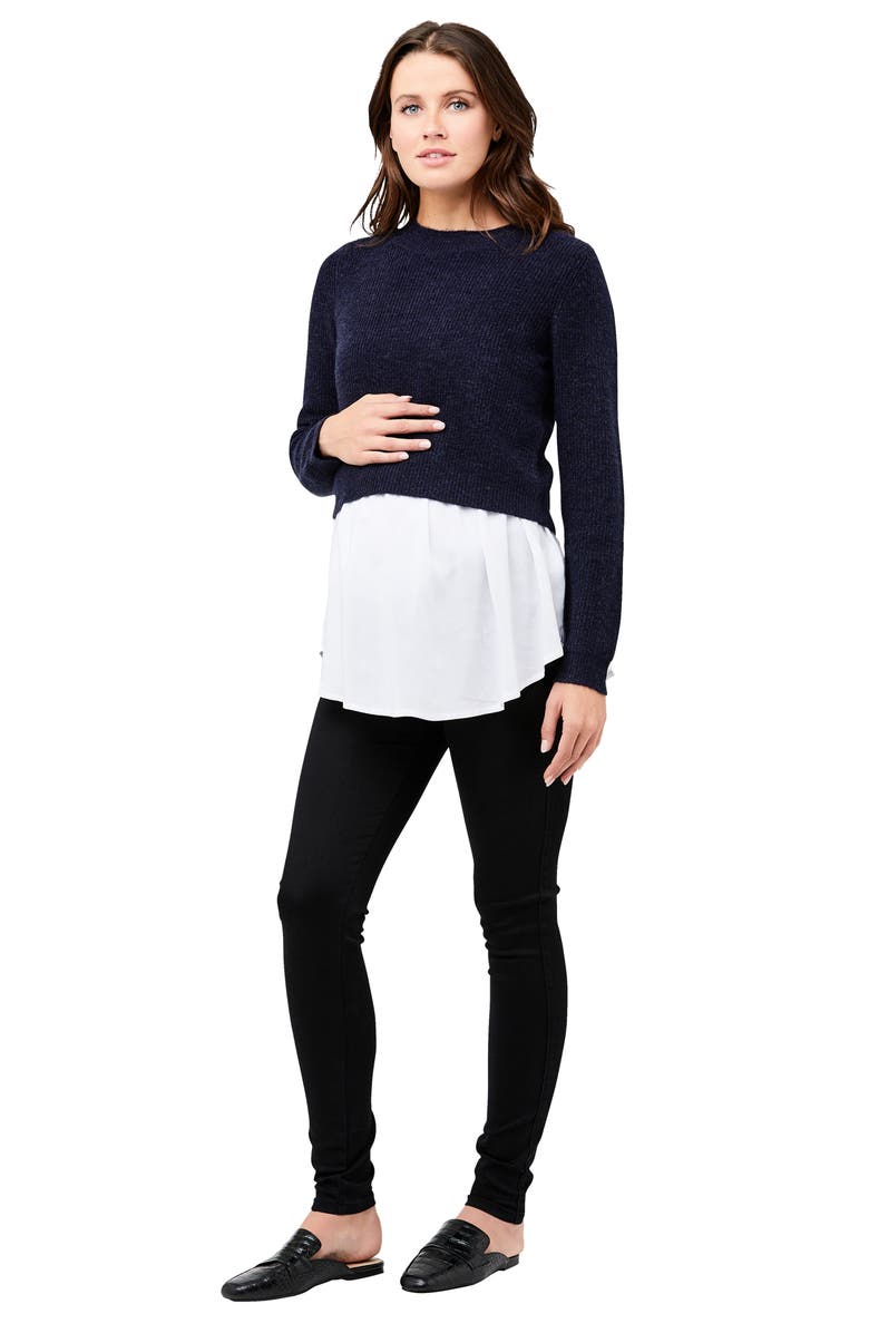 Ripe Maternity Mandy Detachable Rib Stitch Maternity/Nursing Top, Alternate, color, 