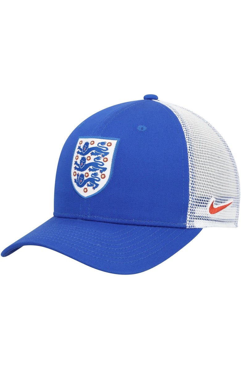 Nike Men's Nike Blue/White England National Team Classic99 Trucker Snapback Hat, Main, color, 