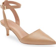 Nordstrom Pearla Kitten Heel Ankle Strap Pump