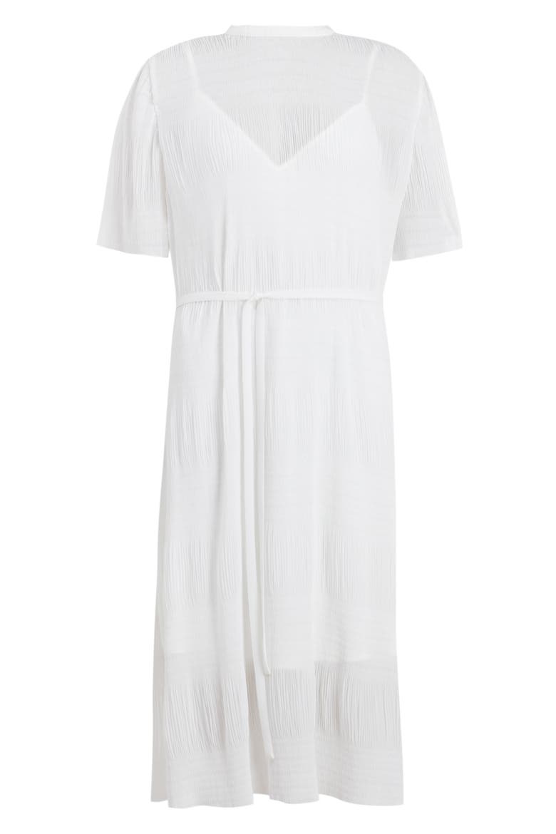 Kano Short Sleeve A-Line Dress, Alternate, color, CHALK WHITE