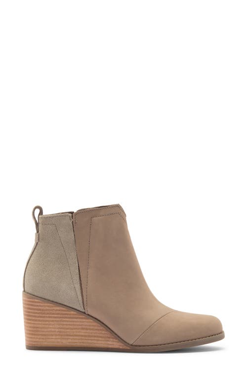 Toms Clare Wedge Bootie In Brown