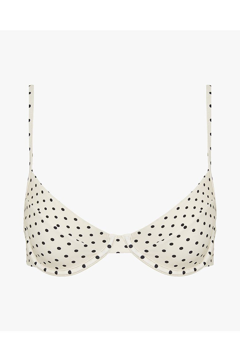 Full Coverage Underwire Bikini Top, Alternate, color, OAT/BLACK