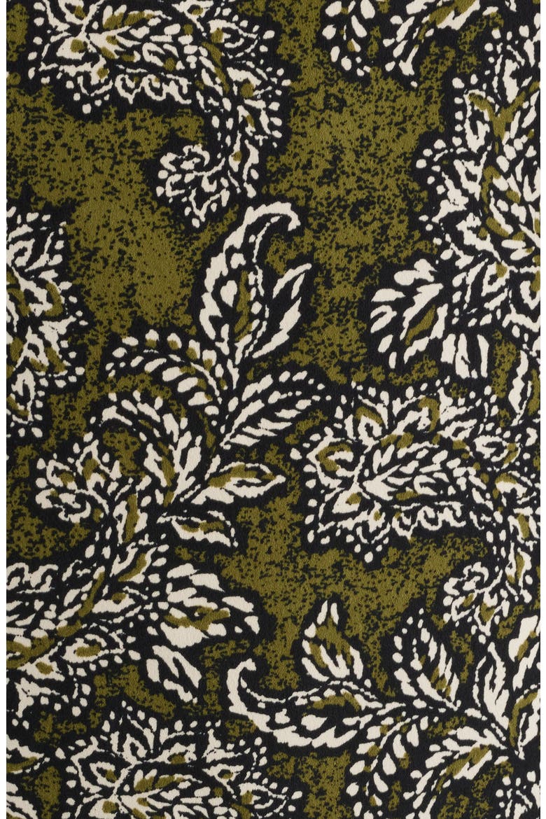 Paisley Print Short Sleeve Top, Alternate, color, BAY LEAF MULTI