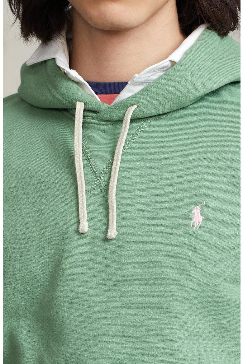 The RL Fleece Hoodie, Alternate, color, OUTBACK GREEN
