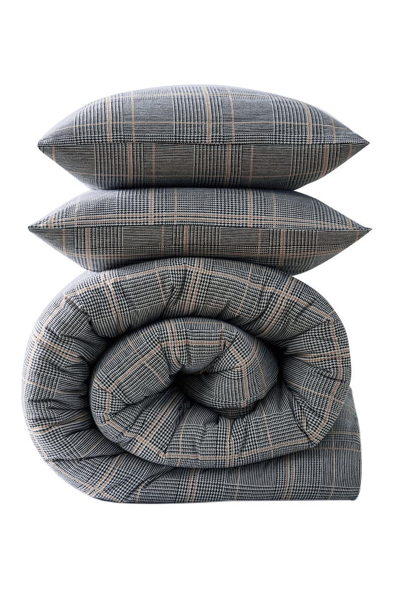Sussex Duvet Cover & Sham Set, Main, color, KHAKI BLACK