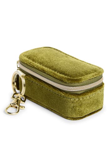 Nordstrom Mini Travel Jewelry Case Key Chain In Green
