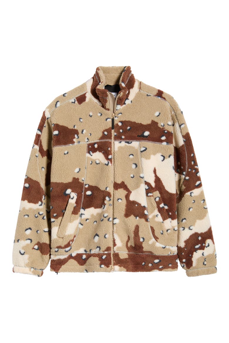 Axis Camo Faux Shearling Jacket, Alternate, color, DESERT CAMO