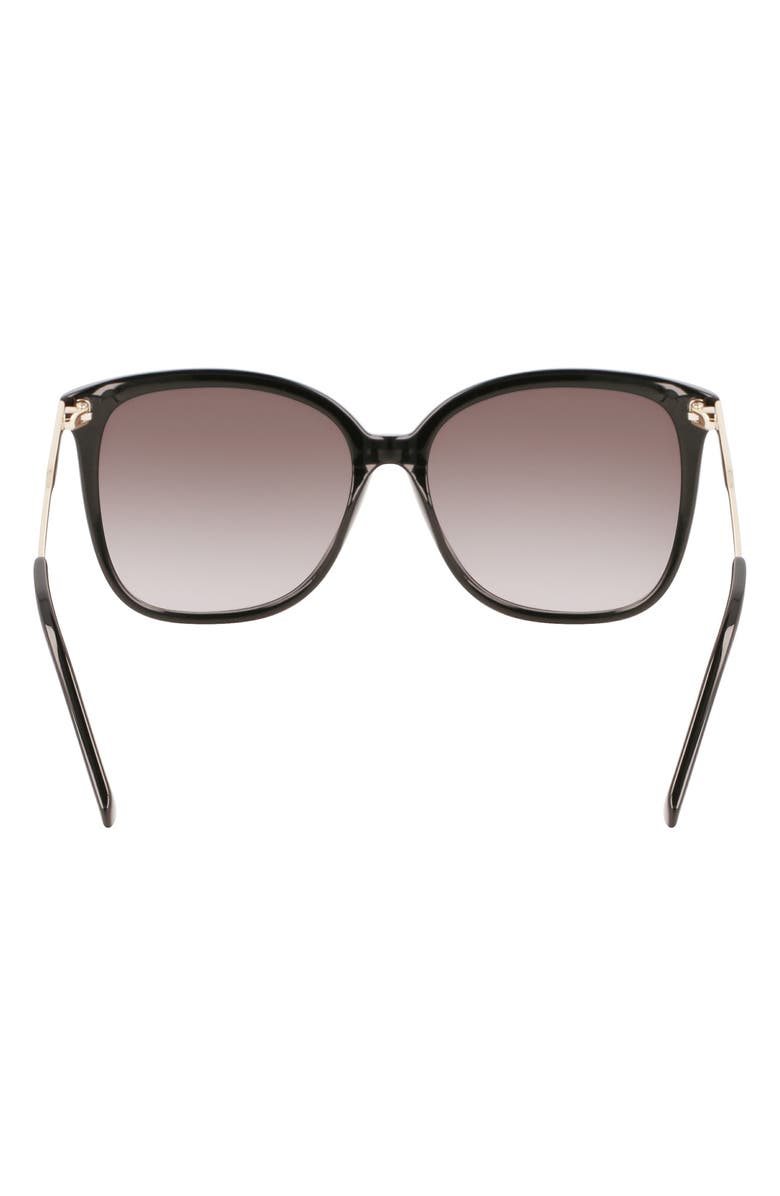 Longchamp 57mm Monogram Square Sunglasses, Alternate, color,