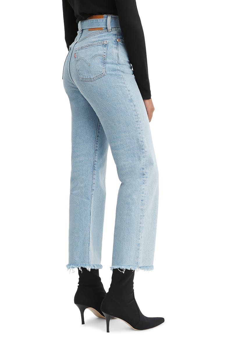 Levi's® Ribcage Super High Waist Ankle Straight Leg Jeans, Alternate, color, GET IT DONE