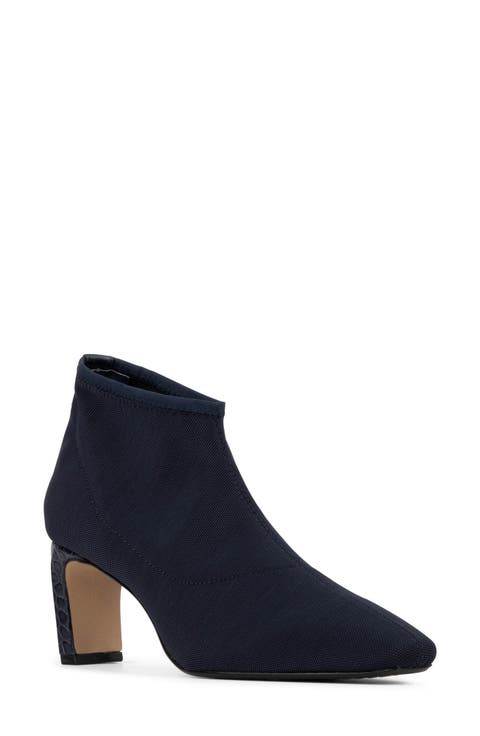 Birdee Croc Embossed Trim Bootie