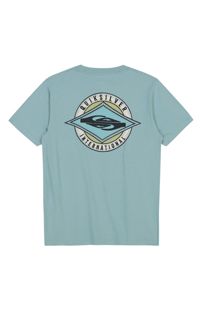 Quiksilver Kids' Reflect Cotton Graphic T-Shirt, Alternate, color, Jade Grey