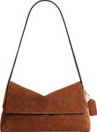 COACH Chelsea 30 Signature Suede Shoulder Bag