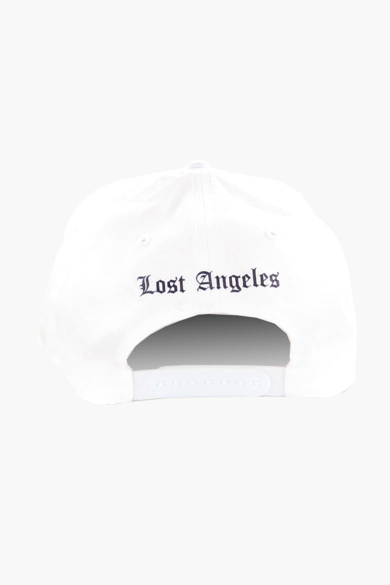 LA Barbwire Mid Profile Cap, Alternate, color, white