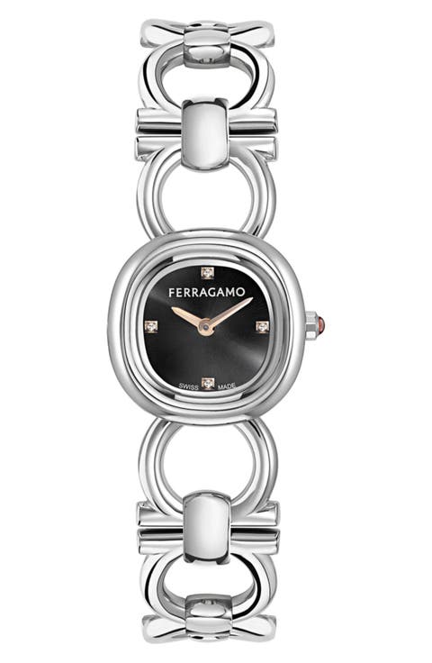 Double Gancini Petite Bracelet Watch