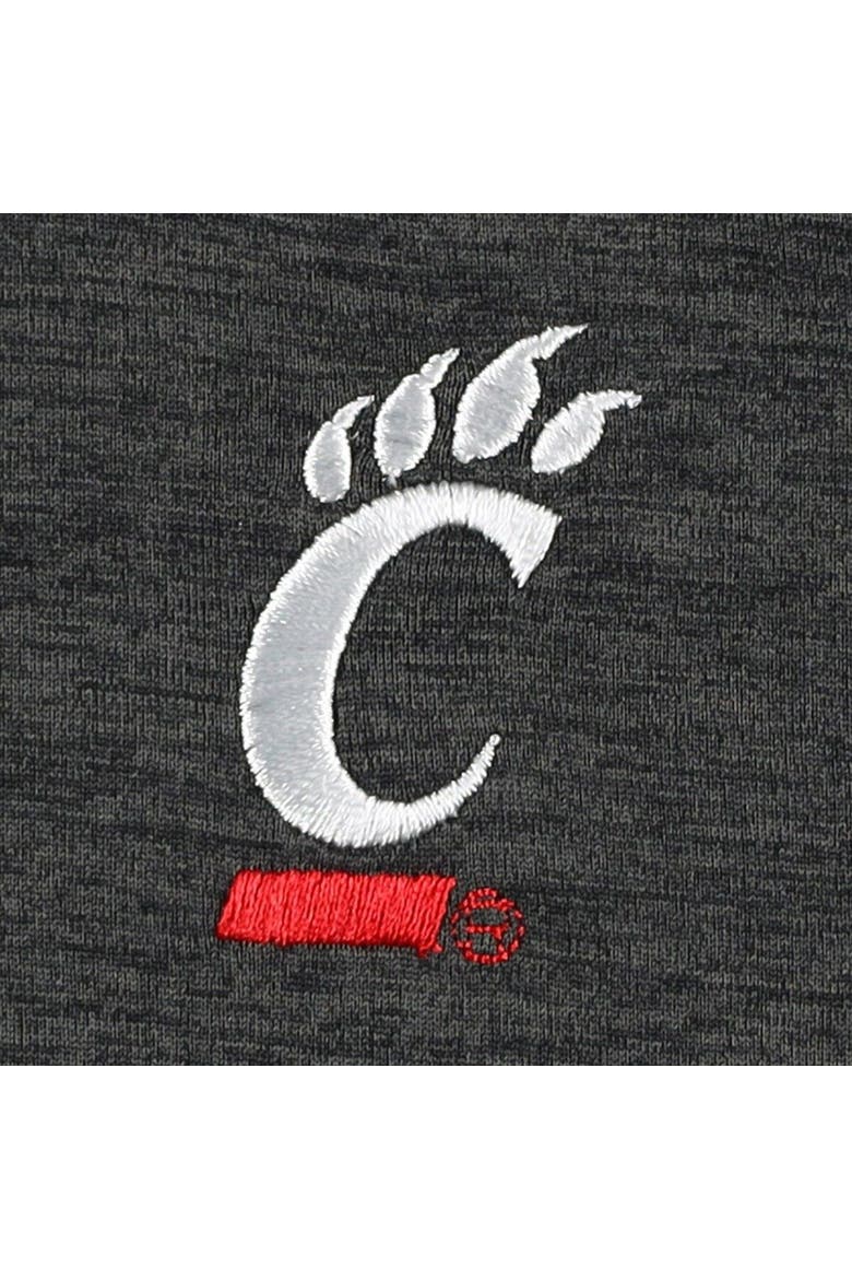 Women's Champion Black Cincinnati Bearcats Core Raglan Quarter-Zip Jacket, Alternate, color, Heather Black