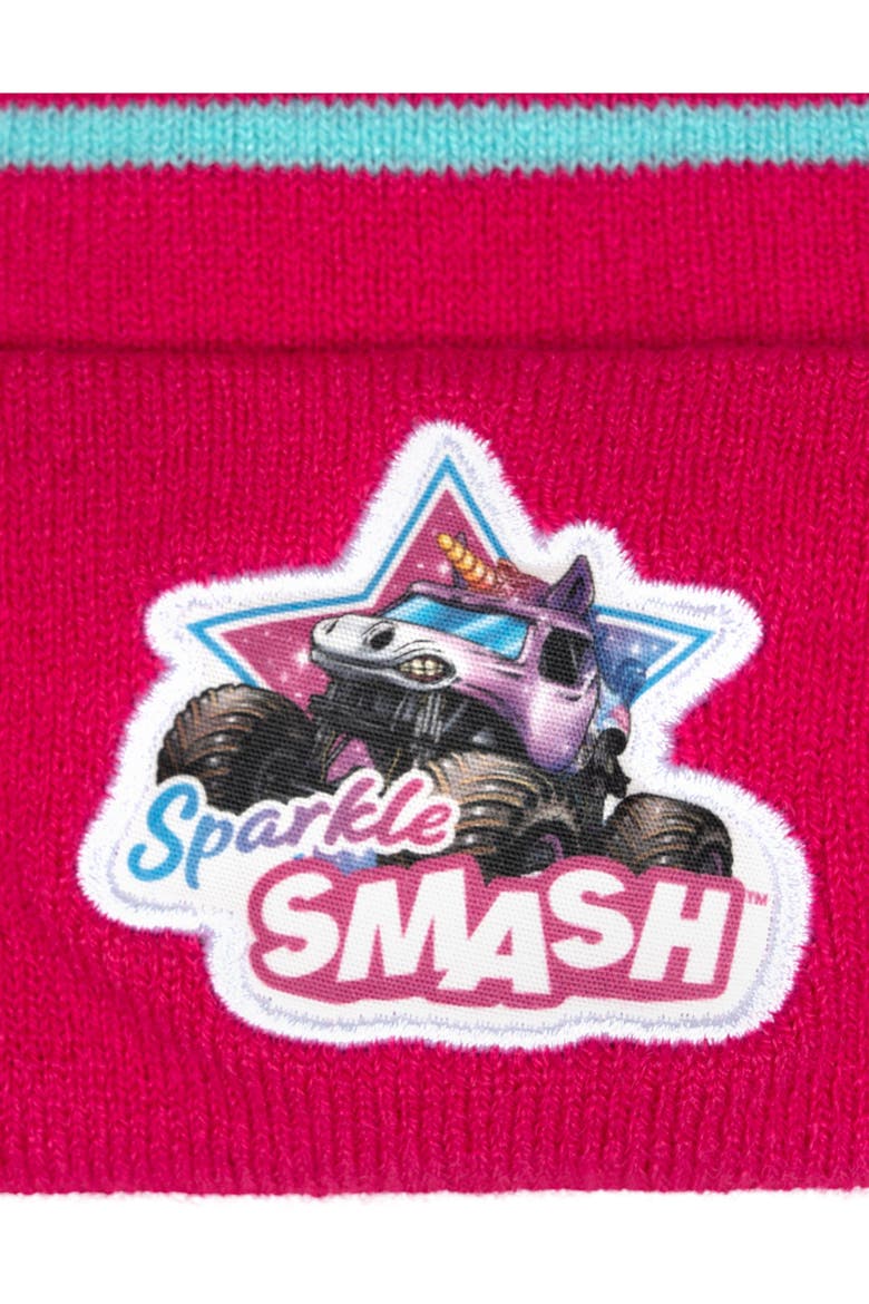 Sparkle Smash Knit Beanie Hat, Alternate, color, Sparkle Smash Pink