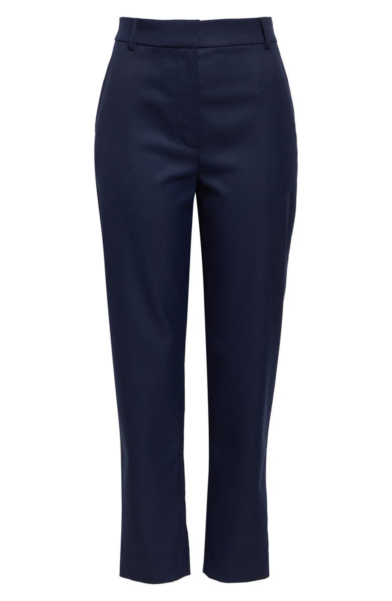 ST. JOHN Morgan Stretch Gabardine Ankle Pants, Alternate, color, Navy