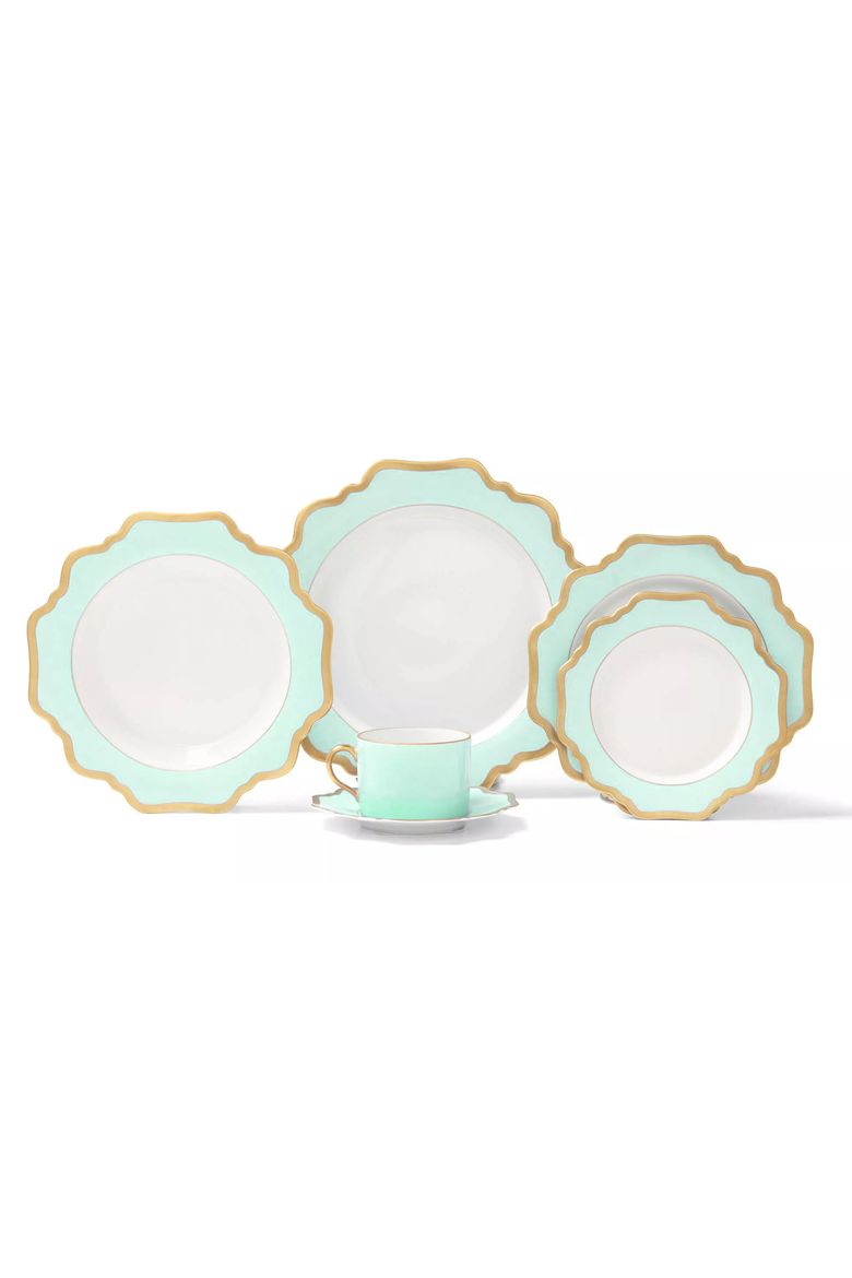Anna's Palette Charger Plate, Alternate, color, AQUA GREEN