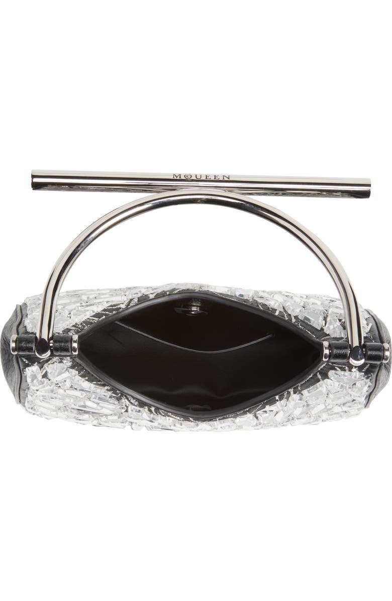 McQueen Mini T-Bar Crossbar Leather Handbag, Alternate, color,