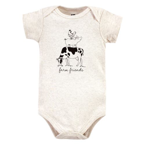 Hudson Baby All-season Cotton One-piece Garment Set Of 3 In Animal Print