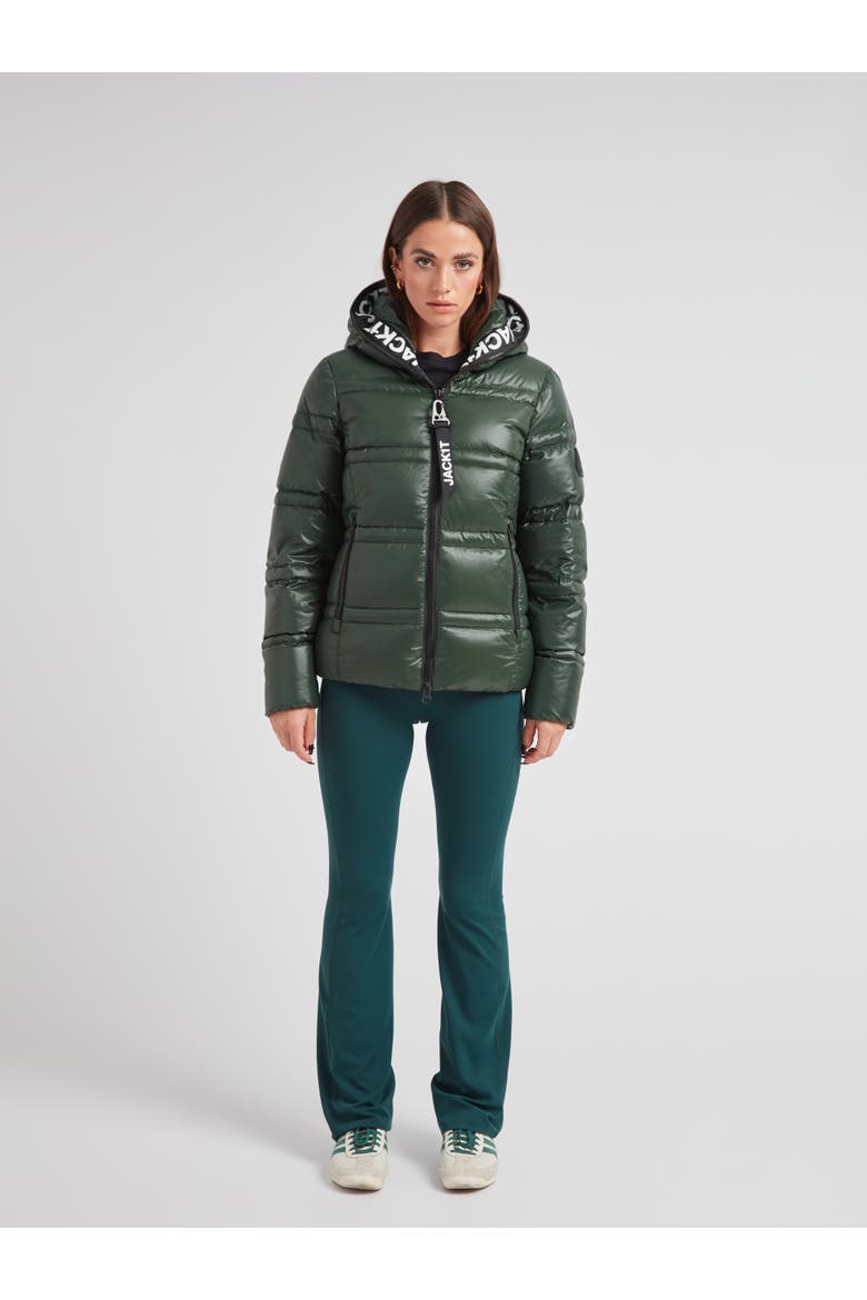 R4D Tramline Racer Hooded Puffer Jacket, Alternate, color, EMERALD/BLACK