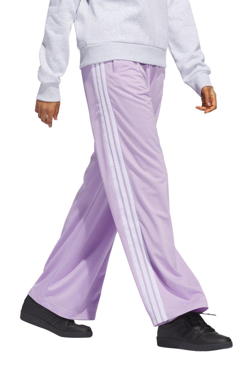 adidas Recycled Polyester Track Pants, Alternate, color, Powder Plum