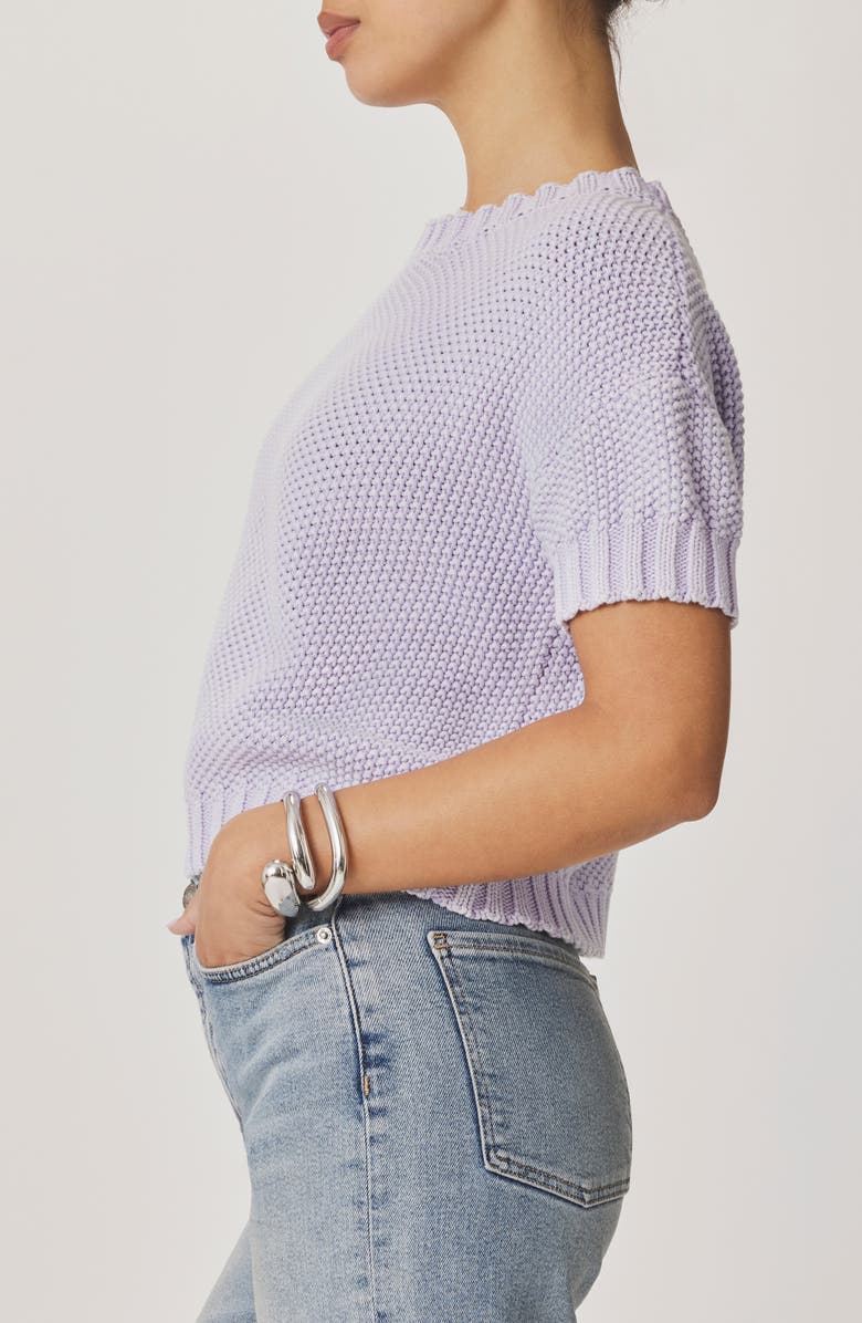 Splendid Annmarie Cotton Sweater, Alternate, color, Lavender Purple