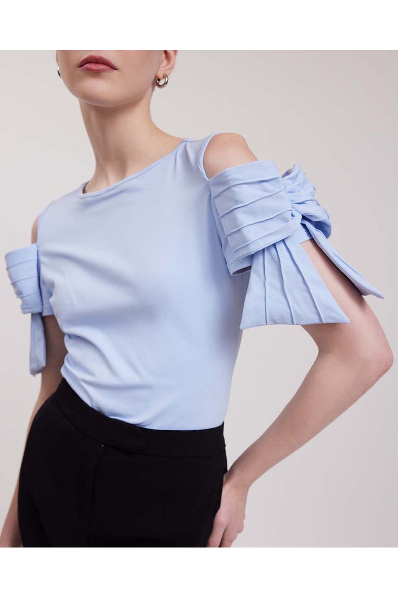 Myrtille Riviera Jersey Cotton Top, Alternate, color, Riviera