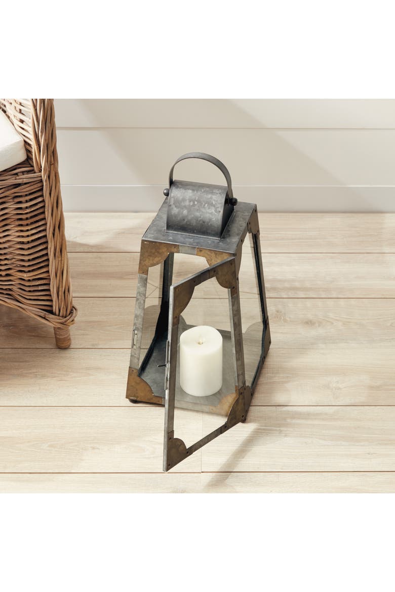 Madera Outdoor Lantern, Alternate, color, Gray