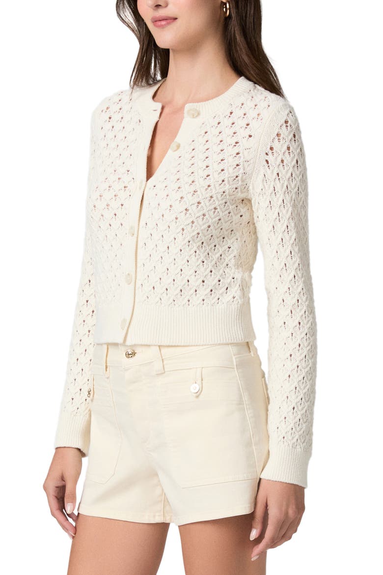 Colma Open Stitch Cardigan, Alternate, color, IVORY