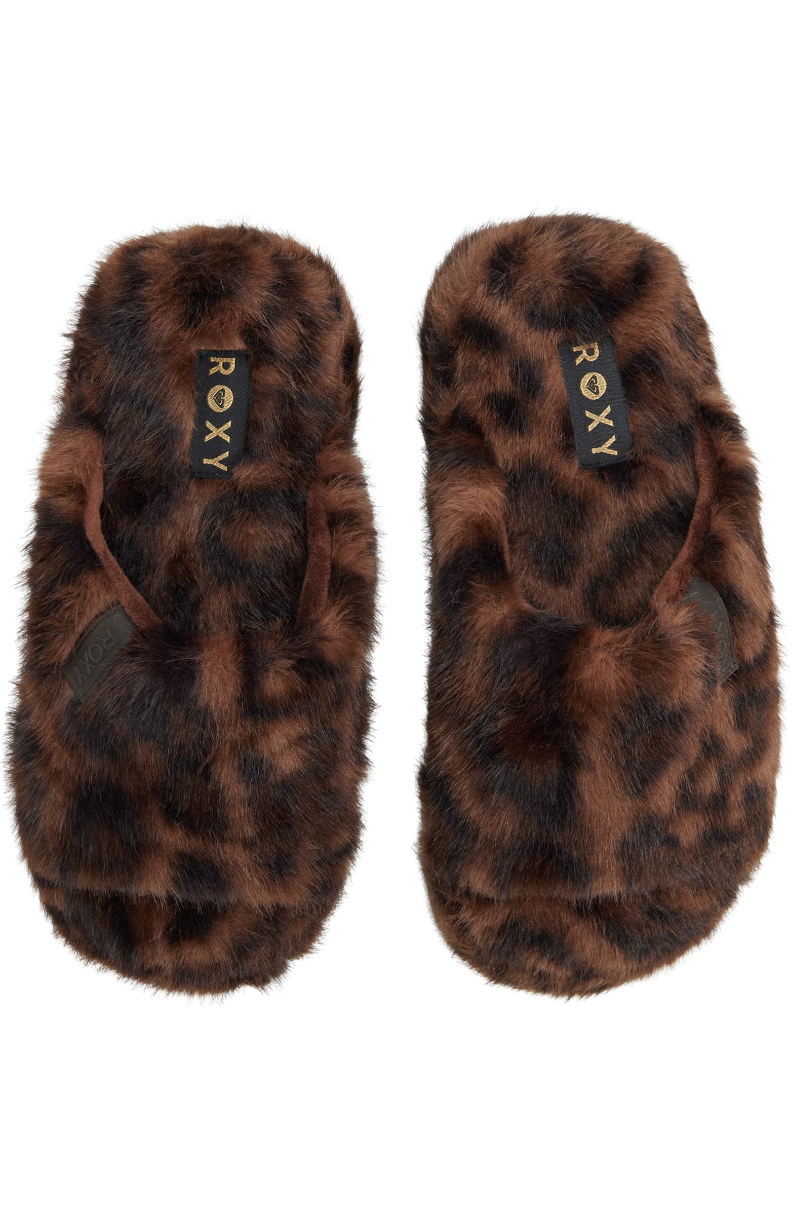 Rubber Roxy Slippers Roxy Sloane Faux Fur Slide Slipper (Women) | Nordstrom