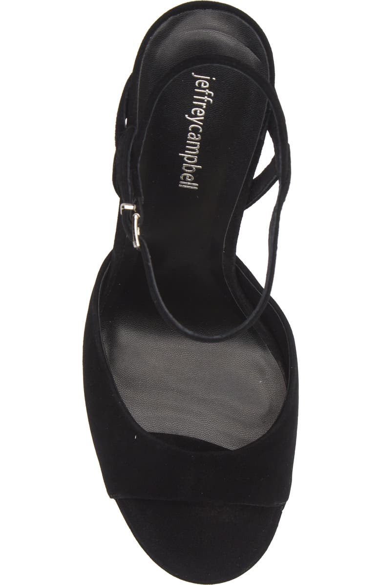 Jeffrey Campbell Ever Last Ankle Strap Platform Sandal, Alternate, color, Black Suede