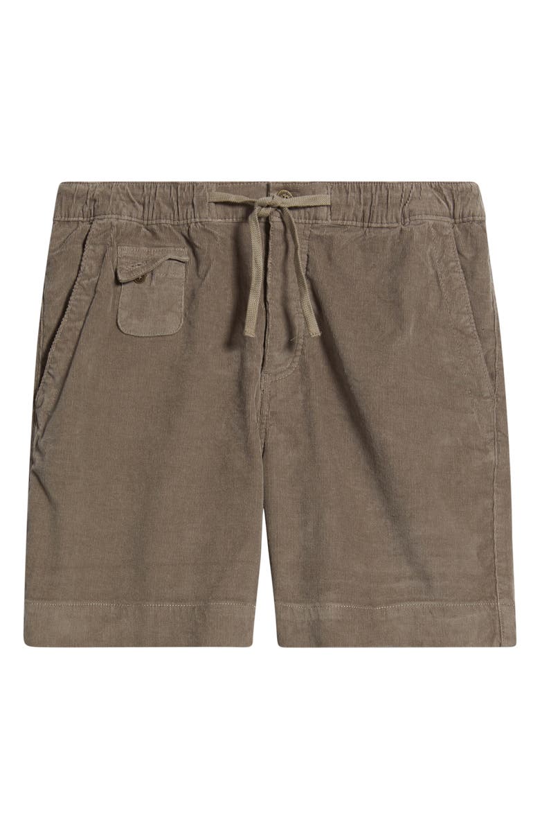 Imperfects Easy Rider Drawstring Corduroy Shorts, Main, color, Driftwood