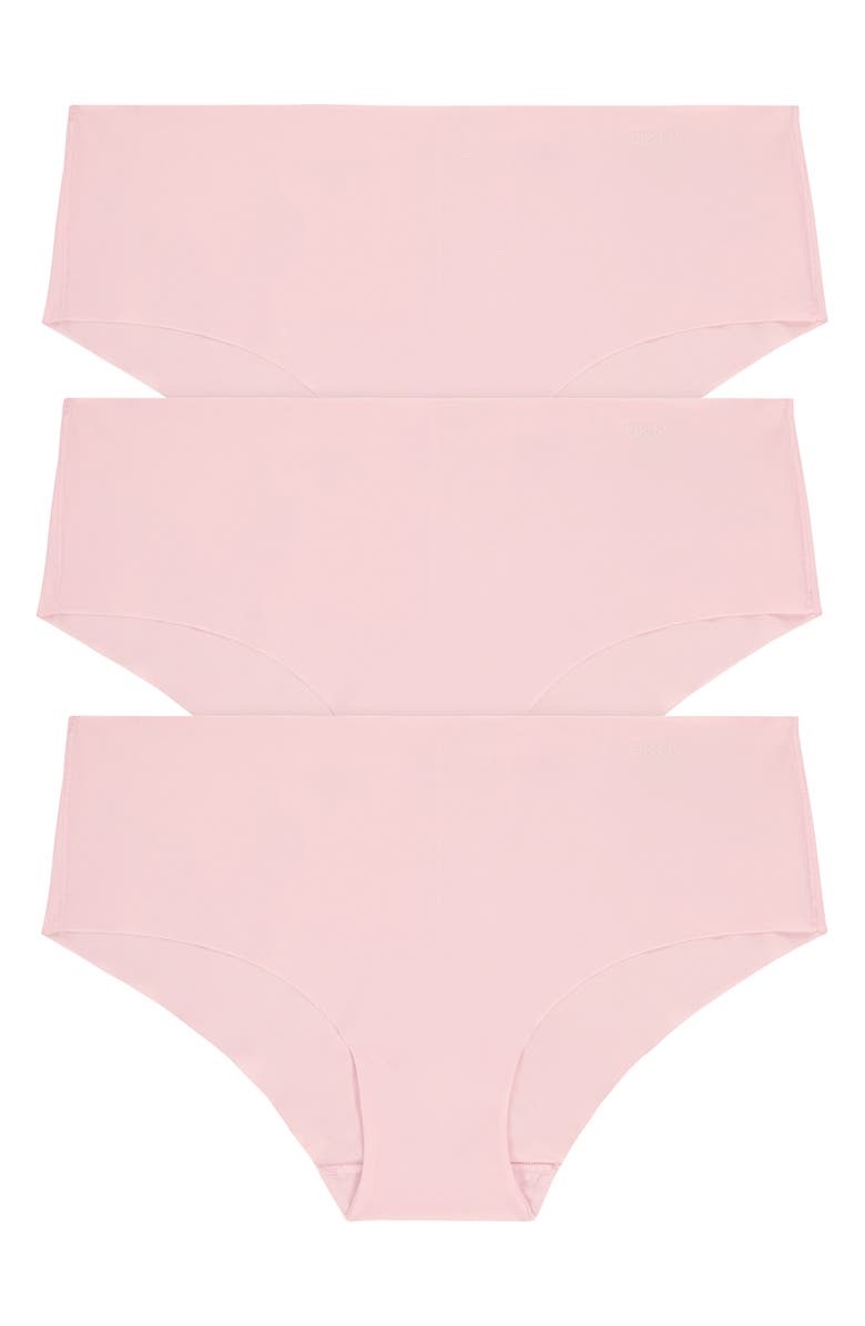DKNY Litewear Cut Anywhere Assorted 3-Pack Hipster Briefs, Alternate, color, Pearl Cream