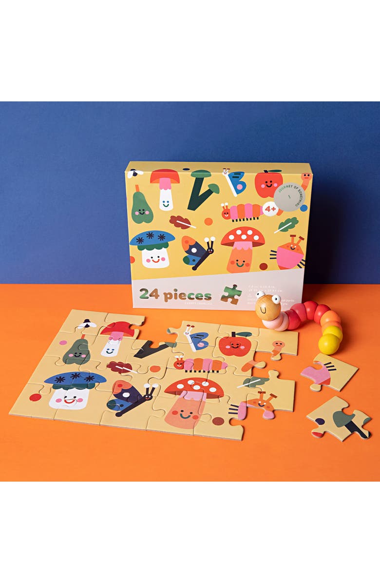 Journey of Something Creepy Crawlies, 24 Piece Puzzle, Insect Scene, Kids 4+, Alternate, color, Multicolored