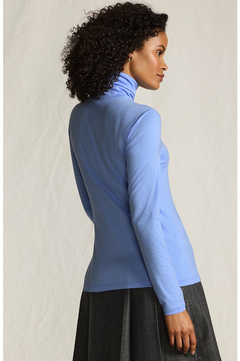 Lightweight Jersey Long Sleeve Turtleneck, Alternate, color, Clear Blue Sky