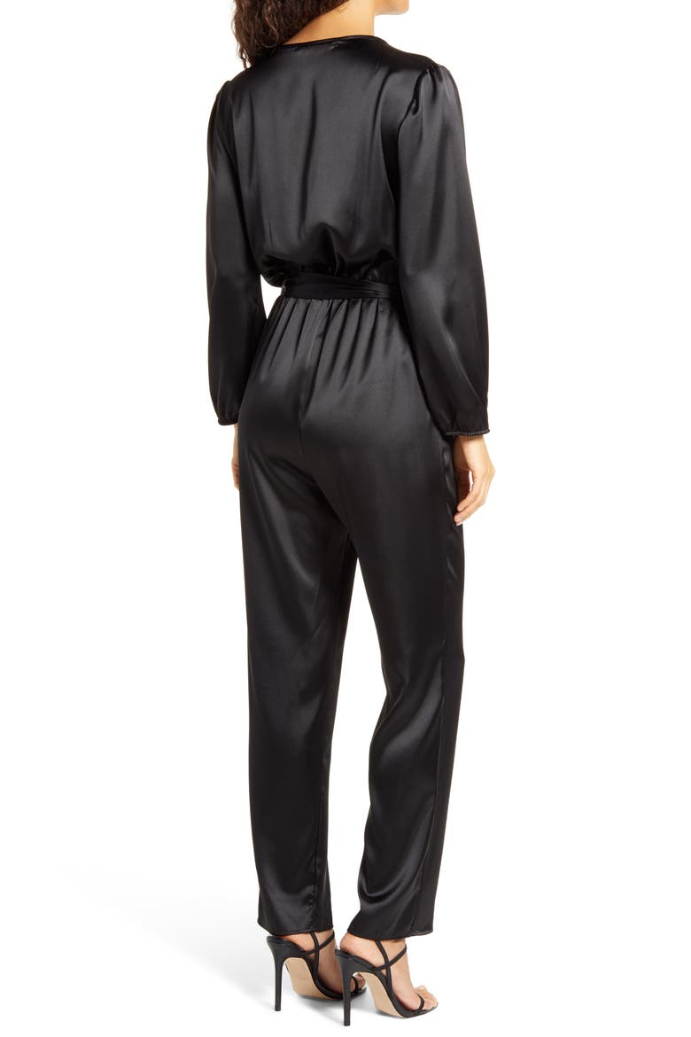Wrap Jumpsuit, Alternate, color, BLACK