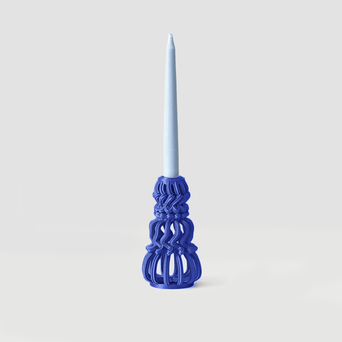 Form & Seek Frosting Loop Candle Holder In Multi
