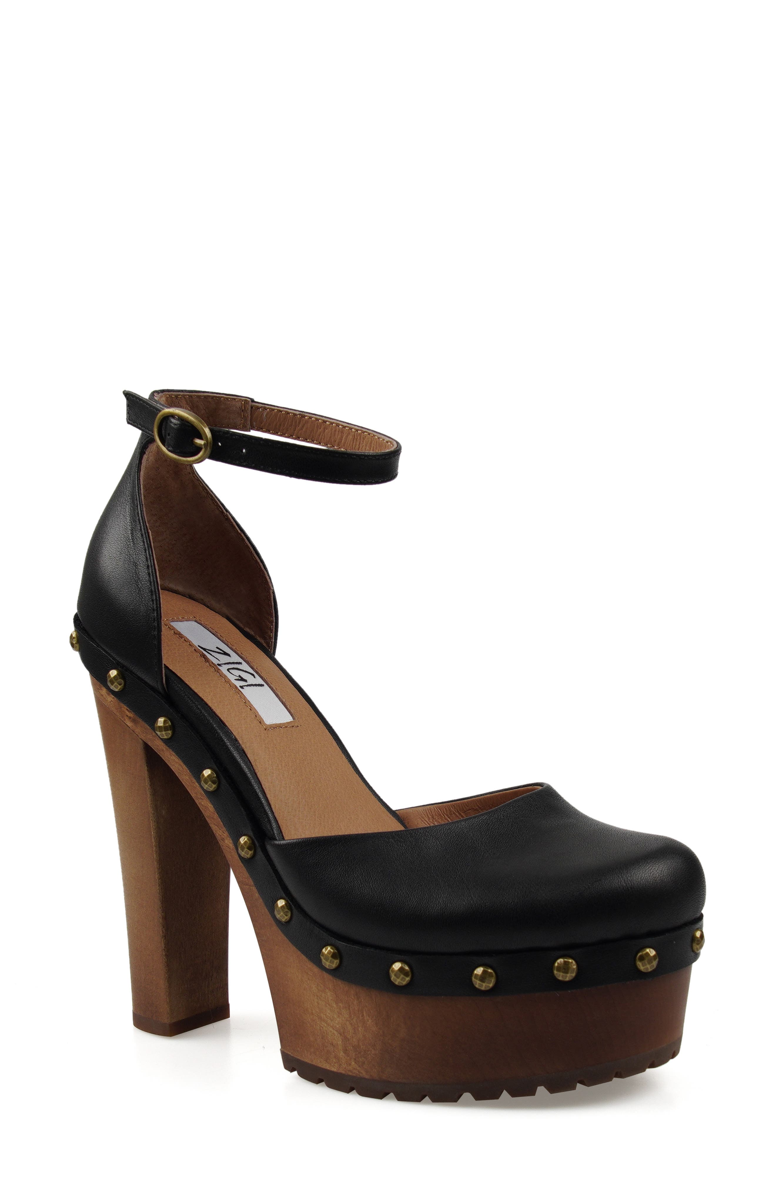 ZIGI Divaa Ankle Strap Platform Pump, Main, color, Black