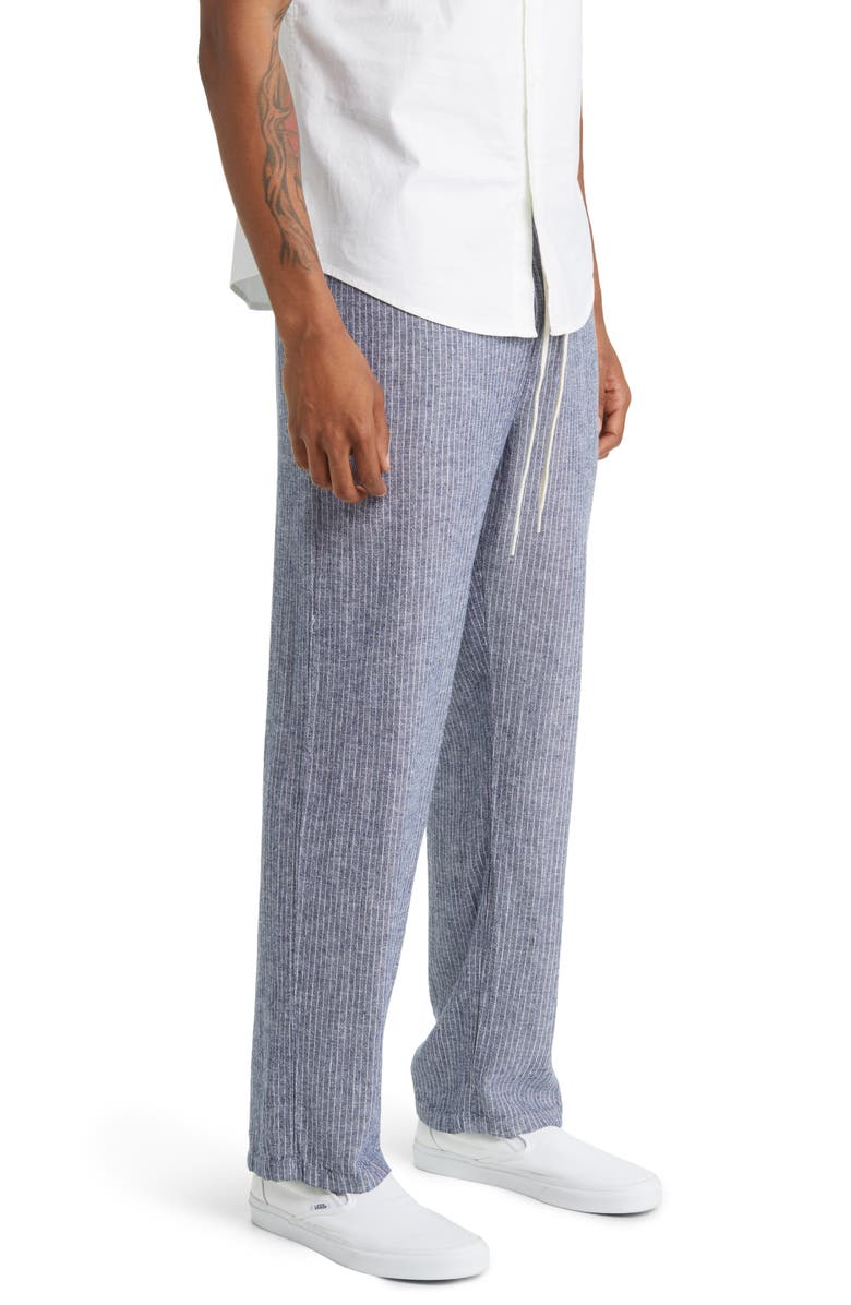 PacSun Wilder Stripe Linen Blend Drawstring Pants, Alternate, color,
