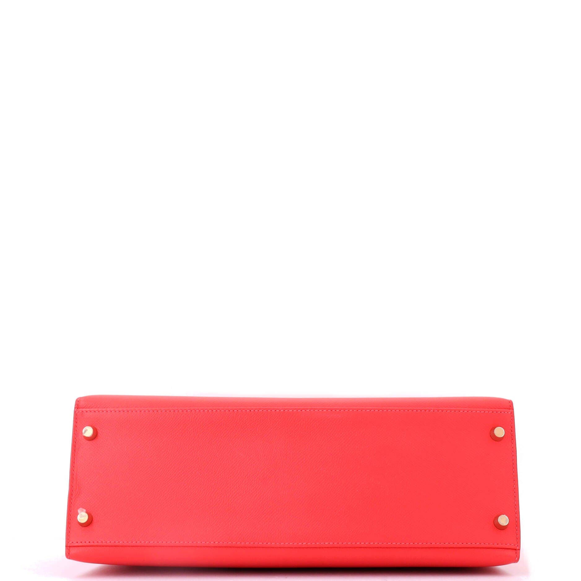 Pre-Owned Hermes Kelly Handbag Red Epsom with Gold Hardware 32, Alternate, color, Rouge Pivoine